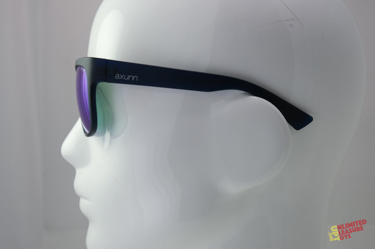 Lunettes solaires Axunn Aircraft translucide bleu/flash bleu