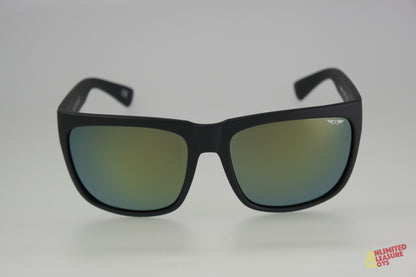 Lunettes solaires Axunn Aircraft Polarisées noires/flash gold