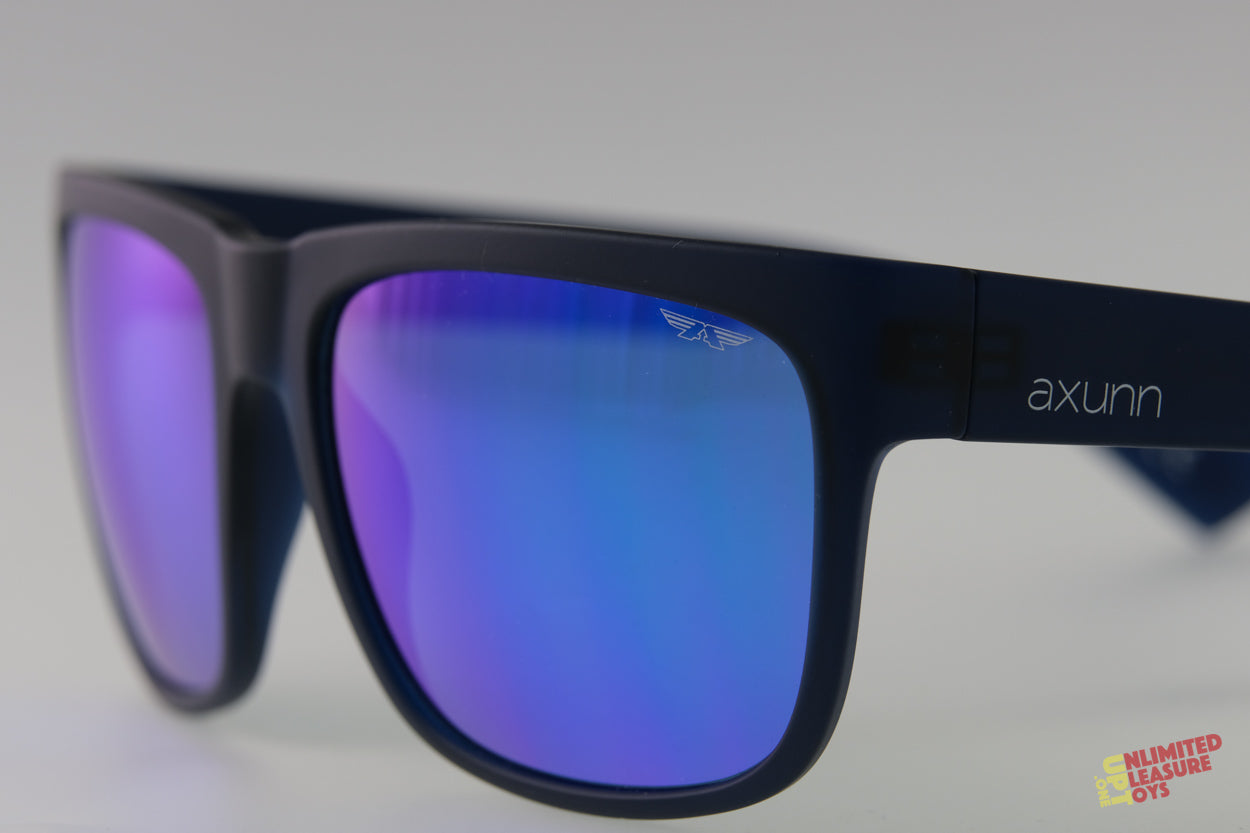 Lunettes solaires Axunn Aircraft translucide bleu/flash bleu