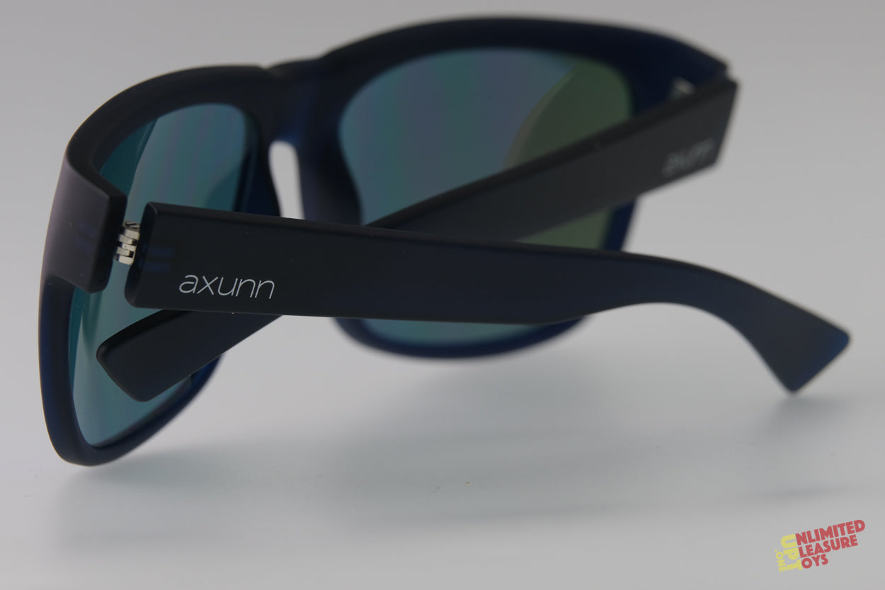 Lunettes solaires Axunn Aircraft translucide bleu/flash bleu